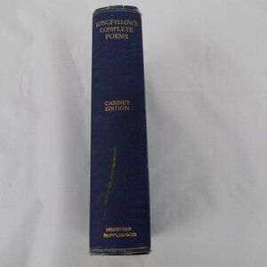 Longfellow's Complete Poems Cabinet Edition Houghton Mifflin Co 1902 Inscribed